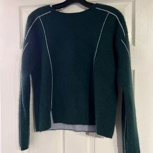 VERY SOFT green fuzzy sweater